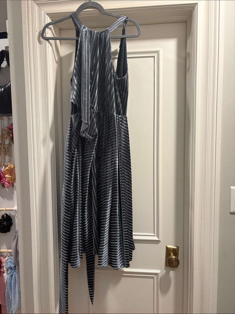 Ted baker Cyleste velvet sleeveless wrap dress